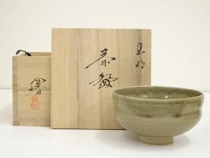 虫明焼　曙窯造　茶碗（共箱）